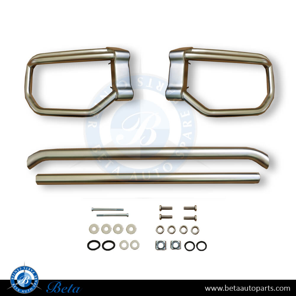 Bull Bar Upgrade to 2018 Look Chrome color for Mercedes G-Class W463 1992-2017 models, Part Number 4638807801 Bull Bar Upgrade to 2018 Look Chrome color for Mercedes G-Class W463 1992-2017 models, Part Number 4638807801